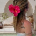 Hibiscus Poliéster Gancho